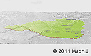 Physical Panoramic Map of Znojmo, lighten, desaturated