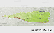 Physical Panoramic Map of Znojmo, lighten, semi-desaturated