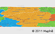 Political Panoramic Map of Znojmo