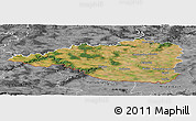 Satellite Panoramic Map of Znojmo, desaturated