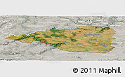 Satellite Panoramic Map of Znojmo, lighten, semi-desaturated
