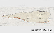 Shaded Relief Panoramic Map of Znojmo, lighten