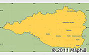 Savanna Style Simple Map of Znojmo, cropped outside