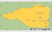 Savanna Style Simple Map of Znojmo, single color outside