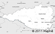 Silver Style Simple Map of Znojmo