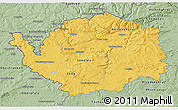 Savanna Style 3D Map of Karlovarský kraj