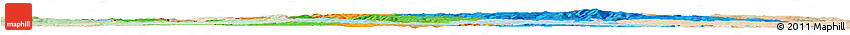 Political Horizon Map of Karlovarský Kraj, lighten