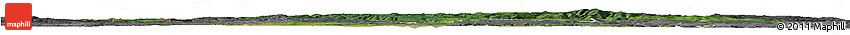 Satellite Horizon Map of Karlovarský Kraj, desaturated