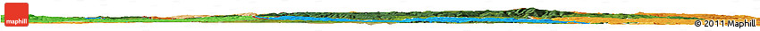 Satellite Horizon Map of Karlovarský Kraj, political outside