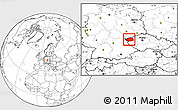 Blank Location Map of Karlovarský kraj