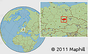 Savanna Style Location Map of Karlovarský kraj