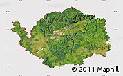 Satellite Map of Karlovarský kraj, cropped outside