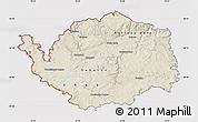Shaded Relief Map of Karlovarský kraj, cropped outside