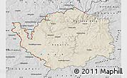 Shaded Relief Map of Karlovarský kraj, desaturated
