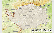 Shaded Relief Map of Karlovarský kraj, physical outside