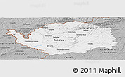 Gray Panoramic Map of Karlovarský kraj