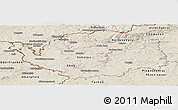 Shaded Relief Panoramic Map of Karlovarský kraj