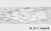 Silver Style Panoramic Map of Karlovarský kraj