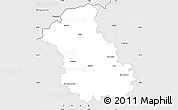 Silver Style Simple Map of Sokolov