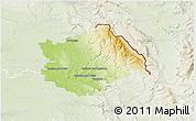Physical 3D Map of Rychnov n.K., lighten