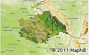 Satellite 3D Map of Rychnov n.K., physical outside