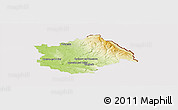 Physical Panoramic Map of Rychnov n.K., cropped outside