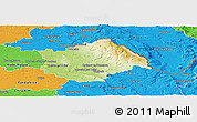 Physical Panoramic Map of Rychnov n.K., political outside