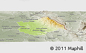 Physical Panoramic Map of Rychnov n.K., semi-desaturated