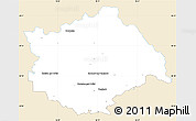 Classic Style Simple Map of Rychnov n.K., single color outside