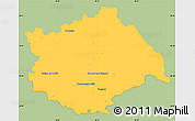 Savanna Style Simple Map of Rychnov n.K., single color outside
