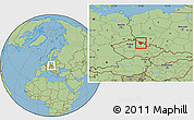 Savanna Style Location Map of Trutnov
