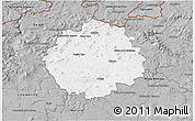 Gray 3D Map of Česká Lípa