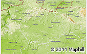 Physical 3D Map of Česká Lípa