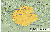 Savanna Style 3D Map of Česká Lípa