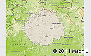 Shaded Relief Map of Česká Lípa, physical outside