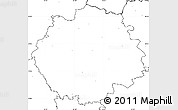 Blank Simple Map of Česká Lípa, no labels