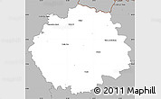 Gray Simple Map of Česká Lípa