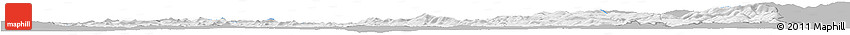 Gray Horizon Map of Liberecký Kraj, single color outside