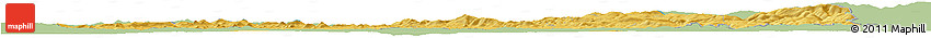 Savanna Style Horizon Map of Liberecký Kraj, single color outside