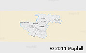 Classic Style Panoramic Map of Liberec, single color outside