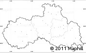 Blank Simple Map of Liberecký kraj, cropped outside, no labels