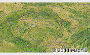 Satellite Map of Czech Republic, desaturated
