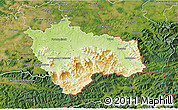 Physical 3D Map of Frýdek-Místek, satellite outside