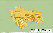Savanna Style 3D Map of Frýdek-Místek, single color outside