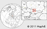 Blank Location Map of Frýdek-Místek