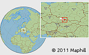 Savanna Style Location Map of Frýdek-Místek, highlighted parent region