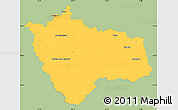 Savanna Style Simple Map of Frýdek-Místek, single color outside