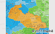 Political Shades Map of Moravskoslezský kraj