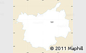 Classic Style Simple Map of Ostrava-město, single color outside