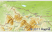 Physical 3D Map of Jeseník